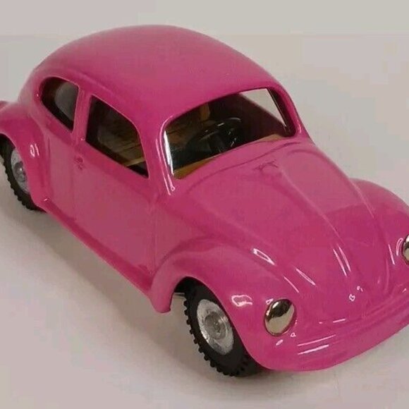 Kovap Volkswagon Beetle Wind-Up Diecast (Tested) VW Pink Vintage No.50/250 Czech - Picture 2 of 11